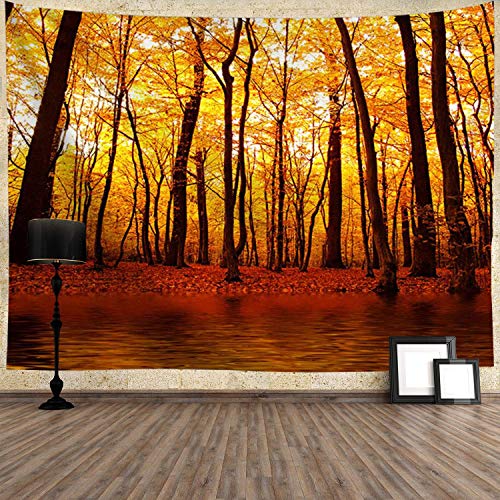Autumn Yellow Forest Tapestry
