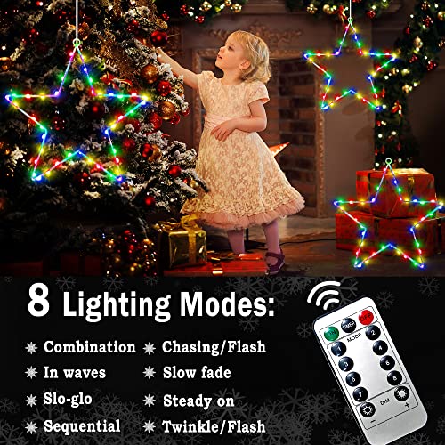 Christmas Window Lights 3 Pack Battery Operated