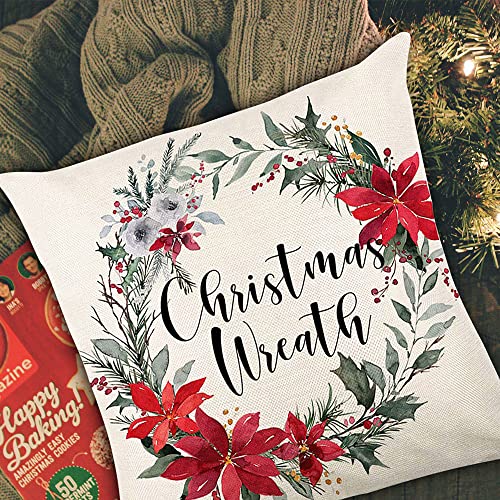 Set of 4 Christmas Pillow Covers 18X18 Inch