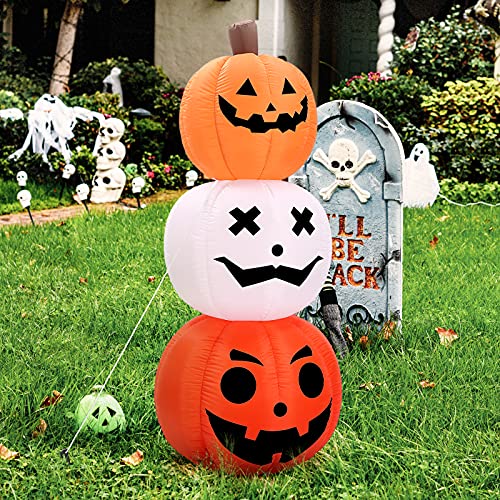 6FT Halloween Inflatable Pumpkin w/ LED Decoration