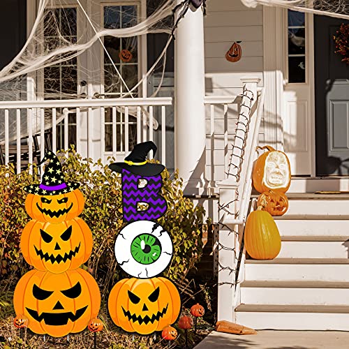 6 Pieces Halloween Yard Stake Signs Decoration