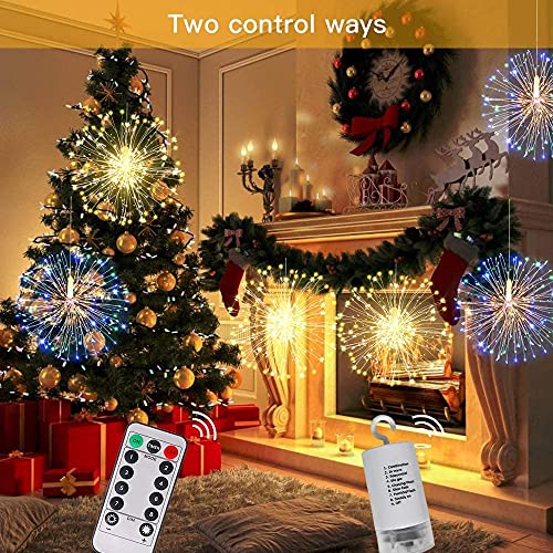 120 LED 8 Modes Dimmable Christmas String Fairy Lights w/ Remote Control (Multicolor)