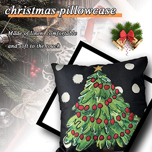 Set of 4 Christmas Pillow Covers 18X18 Inch