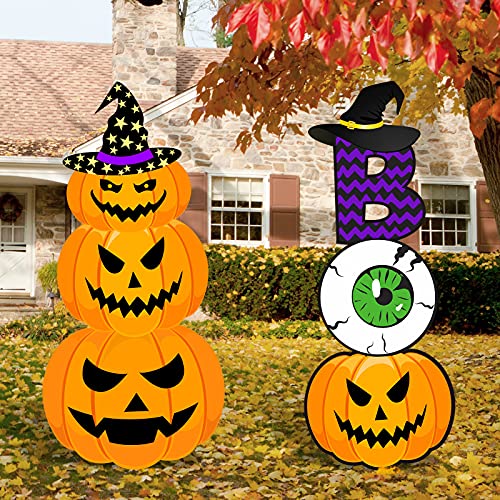 6 Pieces Halloween Yard Stake Signs Decoration