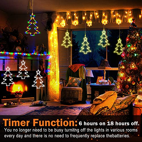 Christmas Window Lights 3 Pack Battery Operated