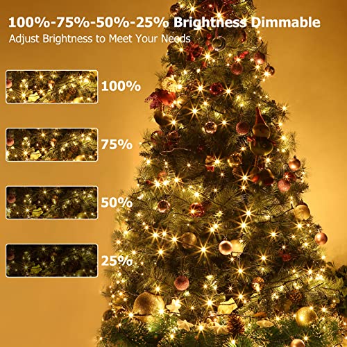 Color Changing Christmas Lights 180FT 500 LED UL Certified 11 Modes