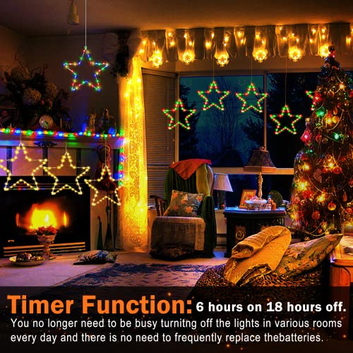 Christmas Window Lights 3 Pack Battery Operated