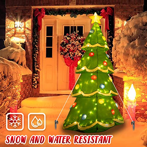 7Ft Inflatable Christmas Tree w/ LED Yard Decoration