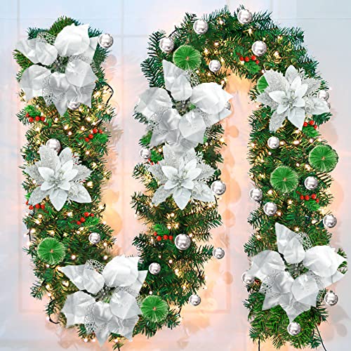 Pre-lit Artificial Christmas Garland Decoration