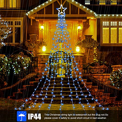 320 LEDs Christmas Decorations Star String Lights