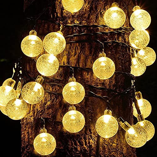 2 Pack Outdoor String Light 60 LED 40ft 8 Lighting Modes Waterproof Solar Powered