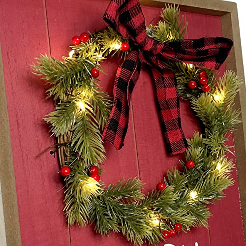 Merry Christmas LED Lighted Hanging Decoration