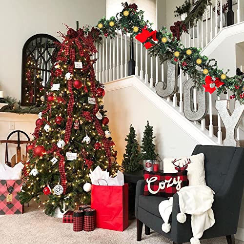 Artificial Christmas Garland Lights w/ 30 LED Battery Operated