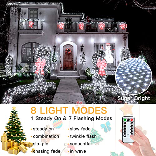 9.8x6.6ft 200 LED Christmas Net Lights