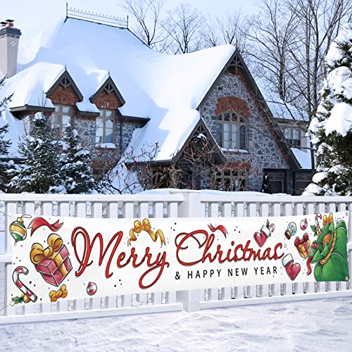 120" x 20" Large Merry Christmas Banner  Decoration