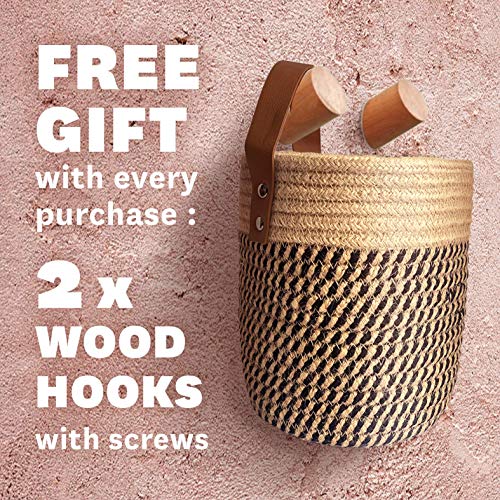 2 Pack Wall Basket w/ FREE Wall Hook