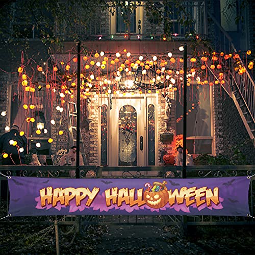 Large Banner Happy Halloween Decorations  120" x 20"