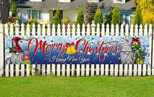 Large Merry Christmas Banner