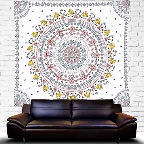 Psychedelic Colorful Seven Chakra Yoga Galaxy Stars Tapestry