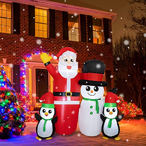 6 FT Christmas Inflatables Lighted Blow up Christmas Decoration