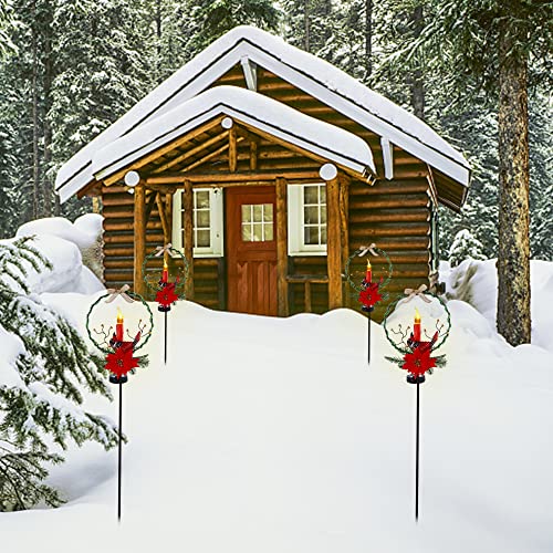 2 Sets Solar Christmas Yard Decorations