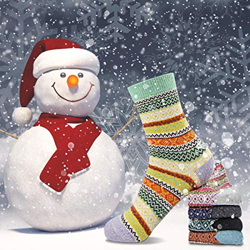 Cozy & Warm Thick Soft Wool Christmas Gift Winter Socks for Women