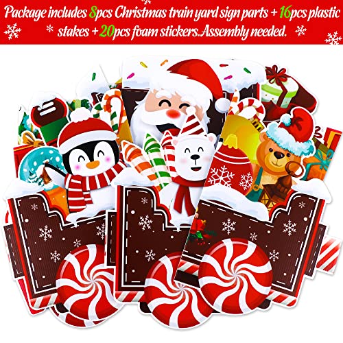 Large Size 79.13" Christmas Train Yard Decorations