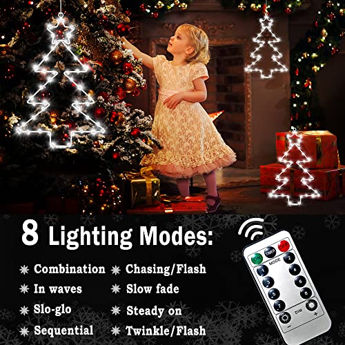 Christmas Window Lights 3 Pack Battery Operated