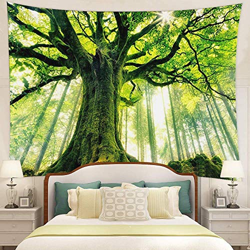 Nature Forest Thick Tree Wall Tapestry 3D Print Tree of Life Wall Art Decoration