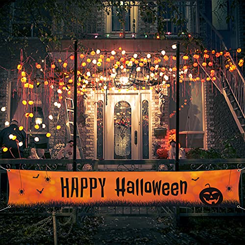 Happy Halloween Decorations Banner Large 120" x 20"