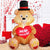 4 ft Tall Inflatable Valentine's Day Teddy Bear Hugs Love Heart w/ LED