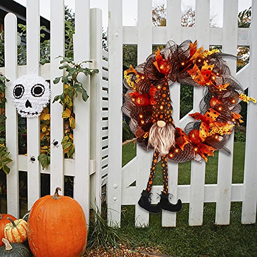 Halloween Wreaths w/ 30 LEDs for Home Decoration