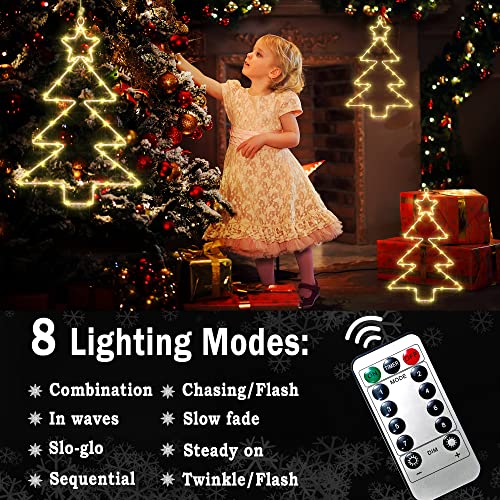 Christmas Window Lights 3 Pack Battery Operated