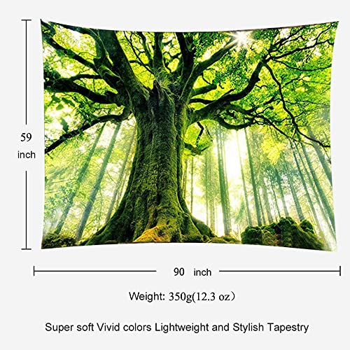 Nature Forest Thick Tree Wall Tapestry 3D Print Tree of Life Wall Art Decoration