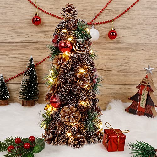 16 Inch Pre-Lit Table Top Christmas Tree Decoration