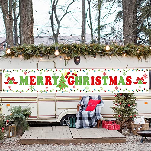 Large Size Merry Christmas Banner Decoration