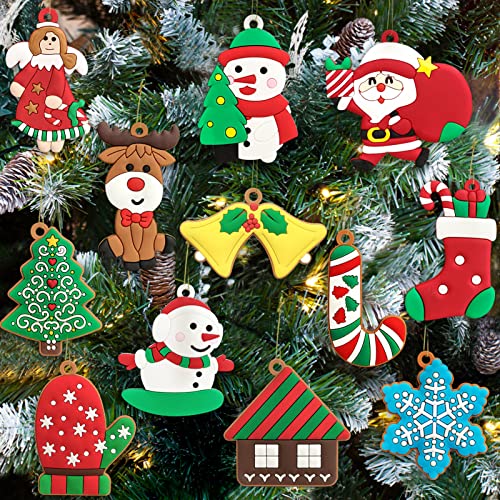 12pcs Christmas Ornaments for Small Tree Decoration