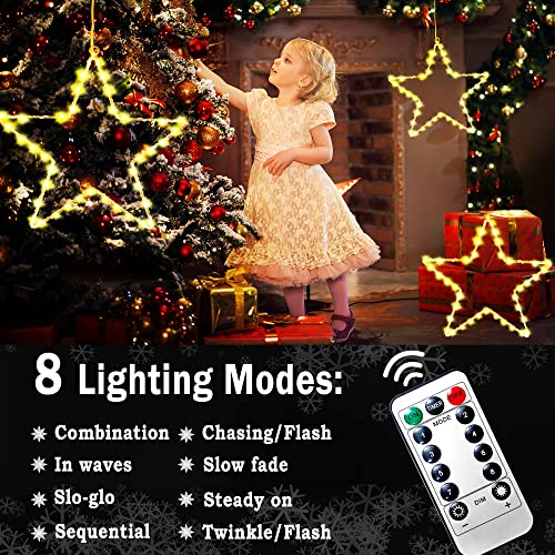 Christmas Window Lights 3 Pack Battery Operated