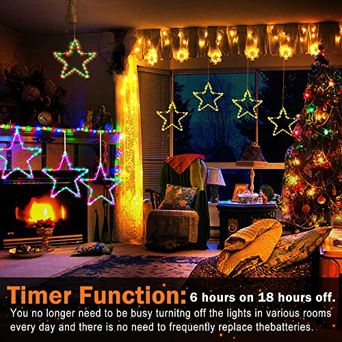 Christmas Window Lights 3 Pack Battery Operated