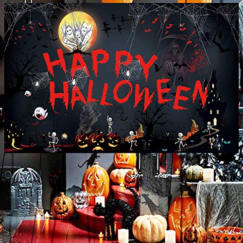 Happy Halloween Hanging Extra Large Fabric Sign Background Banner