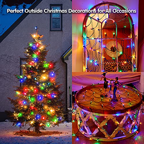 160 LED Net Lights Outdoor Christmas Decorations Lights 4ftx7ft,