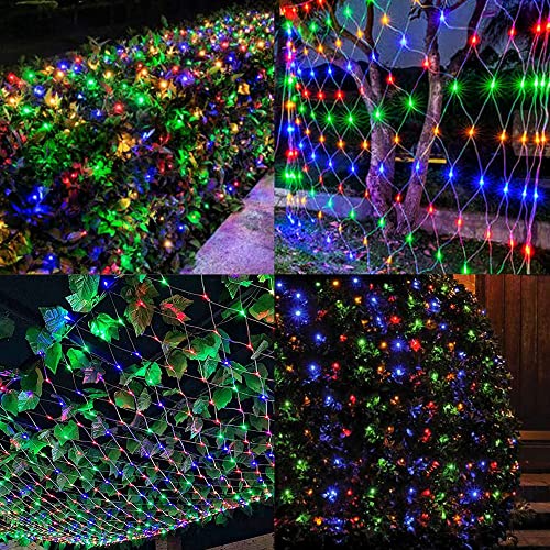 Connectable Christmas/Halloween Net Lights, 12FT x 5FT 360 LED