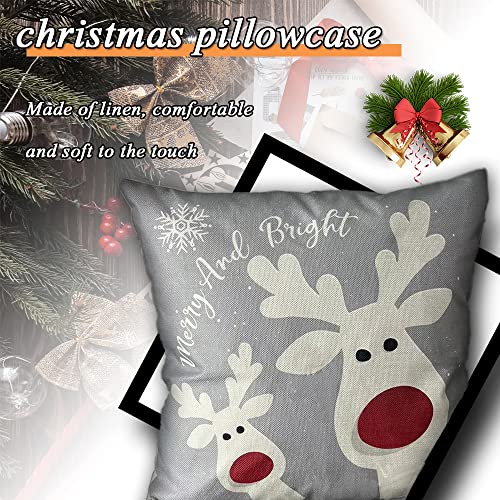 Set of 4 Christmas Pillow Covers 18X18 Inch
