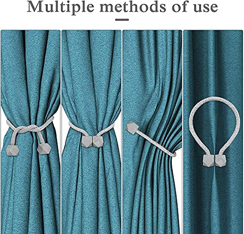 Magnetic Curtain Tiebacks- 2 pcs Beige European Style