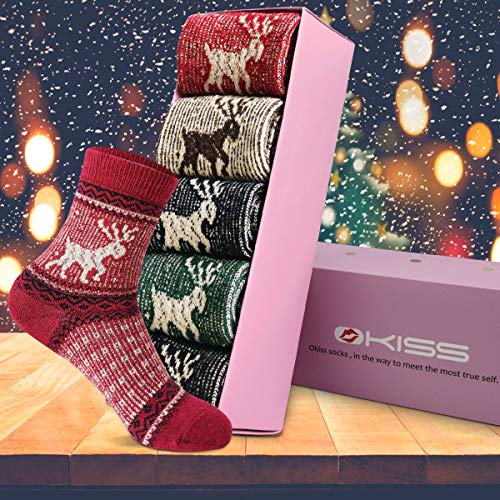 Cozy & Warm Thick Soft Wool Christmas Gift Winter Socks for Women