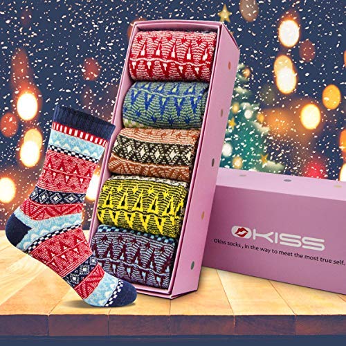 Cozy & Warm Thick Soft Wool Christmas Gift Winter Socks for Women