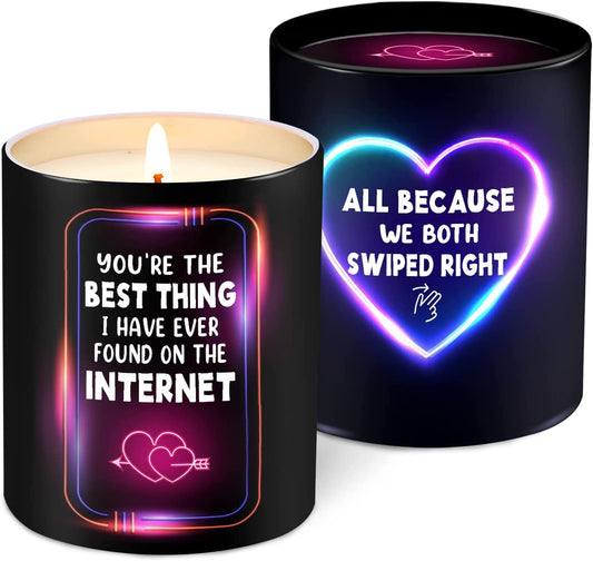 Valentines Day 10OZ Scented Candles Gifts for Couple, Men, Women, Husband & Wife