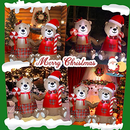 5.5FT Blowup Christmas Inflatable Decorations w/ LEDs