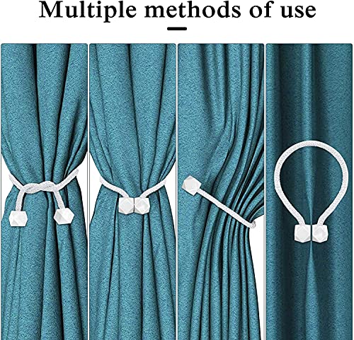 Magnetic Curtain Tiebacks- 2 pcs Beige European Style