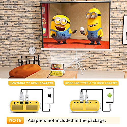 Mini Projector for iPhone, Portable & Video Smart